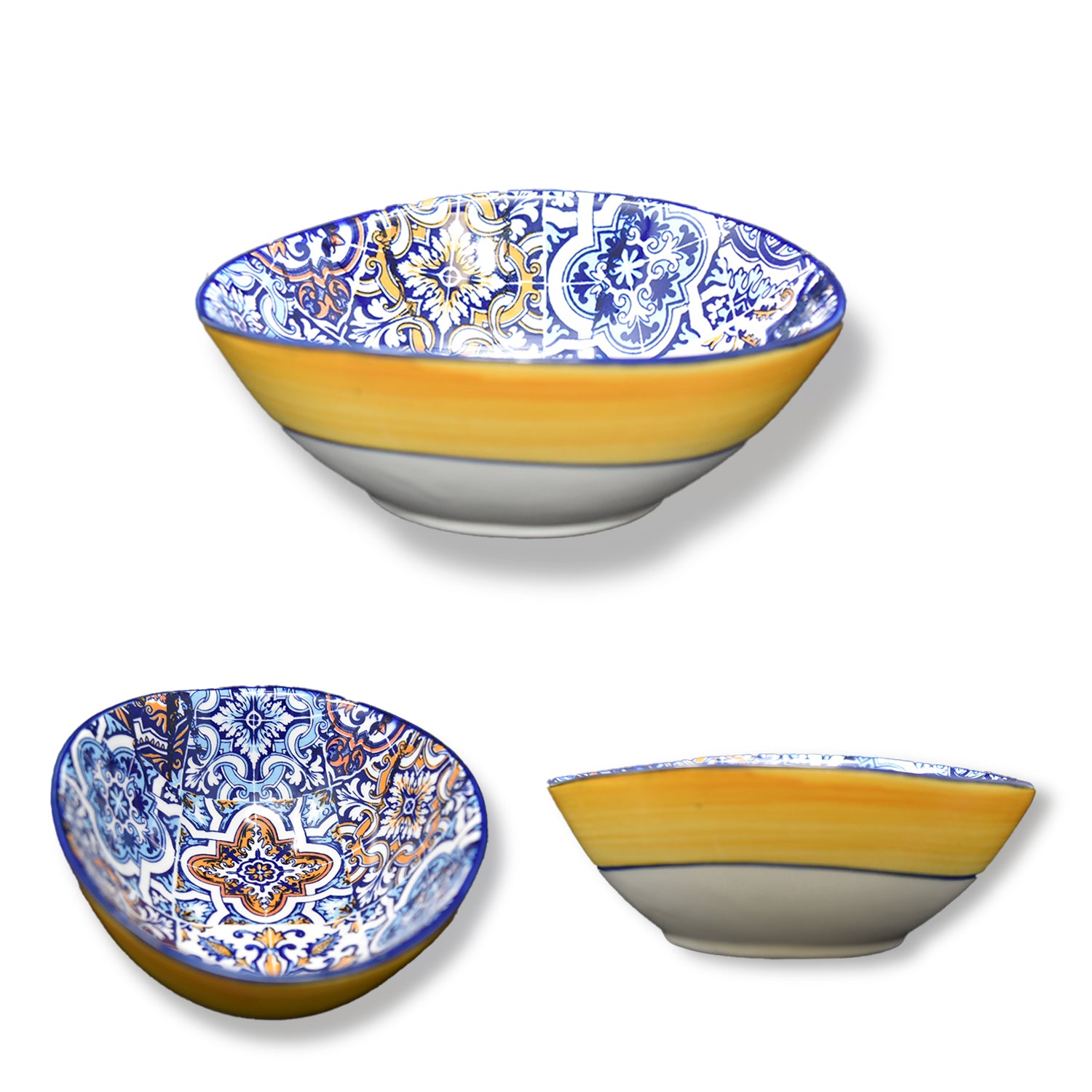 Azulejo Small Oval Bowl 4.75in