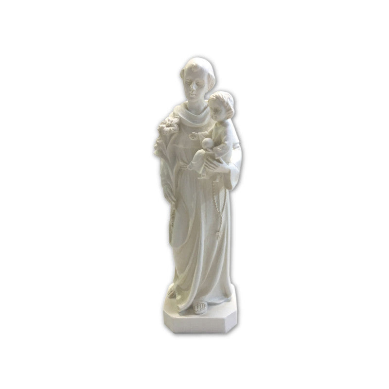 White Resin St. Anthony Statue