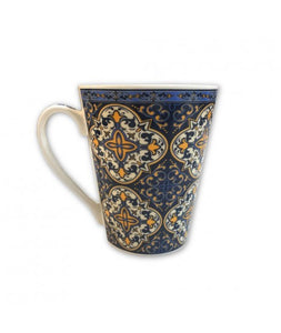Porcelain Mug with Azulejo Design