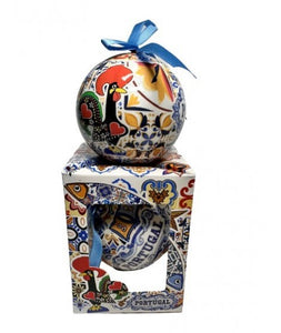 Christmas Ornament with Azulejo design