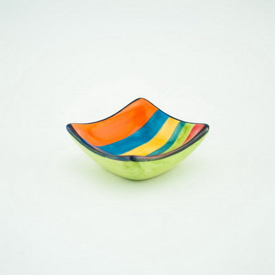 Ceramic Fiesta Mini Square Dish Set of 4