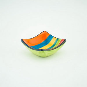 Ceramic Fiesta Mini Square Dish Set of 4