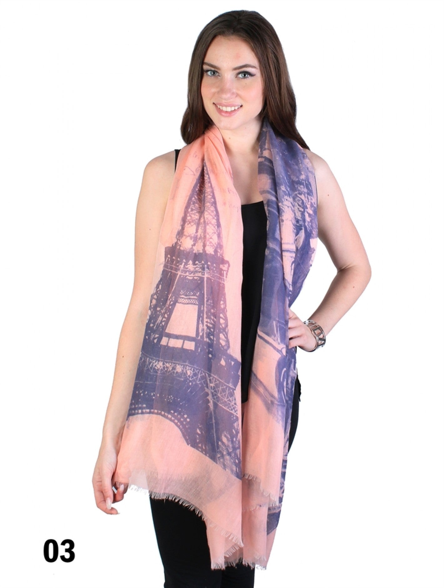 Paris Photo Print Scarf 72x40"
