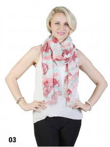 Marine Print Scarf 72x30"