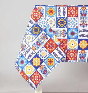 Azulejo Tablecloth (3 Sizes Available)