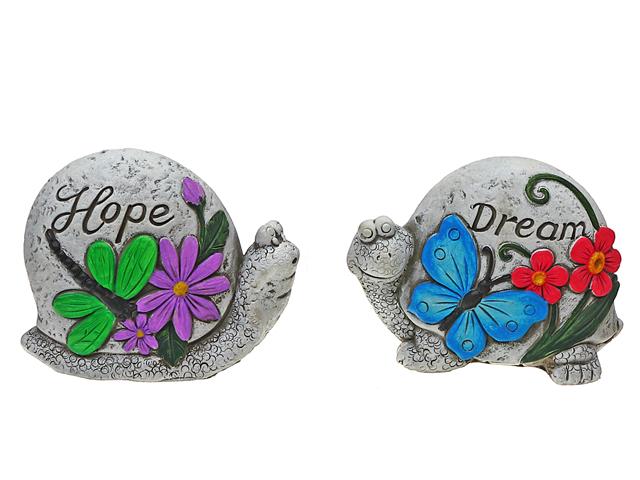 Snail & Turtle Garden Stone Crawlers 5"