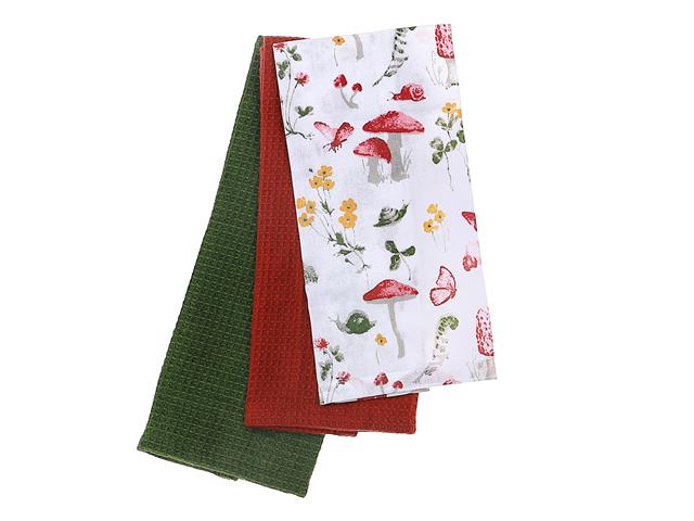 Mushroom Dish Cloths Set/3