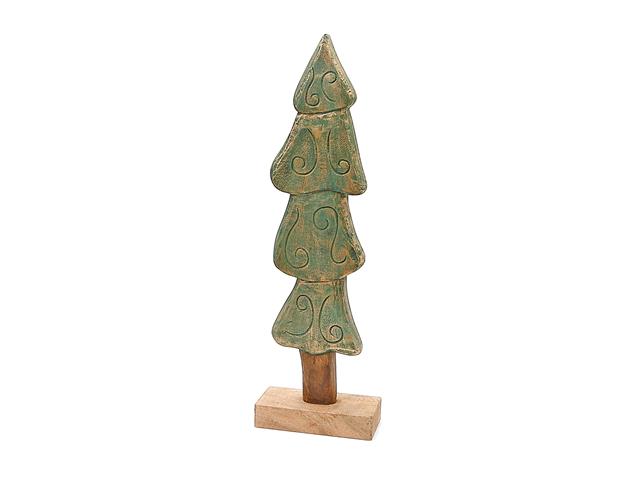 Mango Wood Christmas Tree 21in