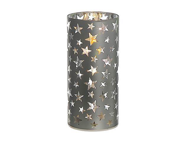 Silver Stars LED Cylinder Stand