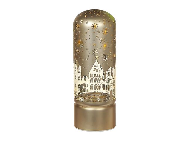 Gold Houses LED Cylinder Glass Dome