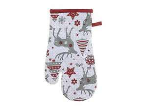 Reindeer Oven Mitt Set of 2