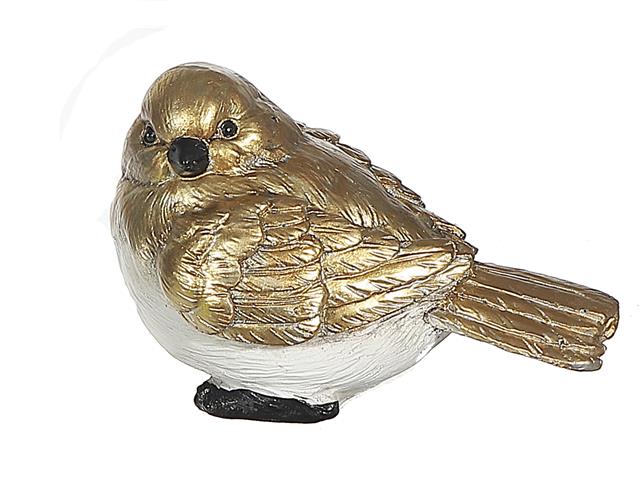 Polyresin Gold Bird