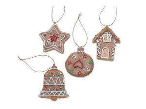 Gingerbread Cookie Ornament Set of 4