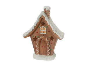 LED Polyresin Gingerbread House