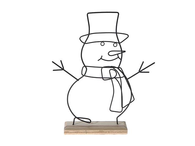 Metal Snowman Decor