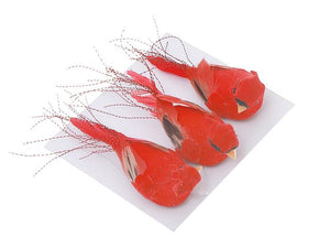 Red Bird Clip Set of 3