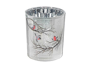 Glass Bird Candle Holder