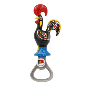 Metal Barcelos Rooster Bottle Opener with Magnet