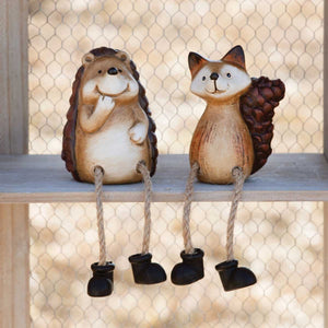 Set of 2 Garden Critters with Rope Legs 7"