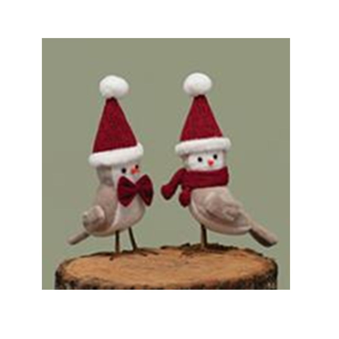 Set of 2 Bird Hat with Knit Hat 8.5"