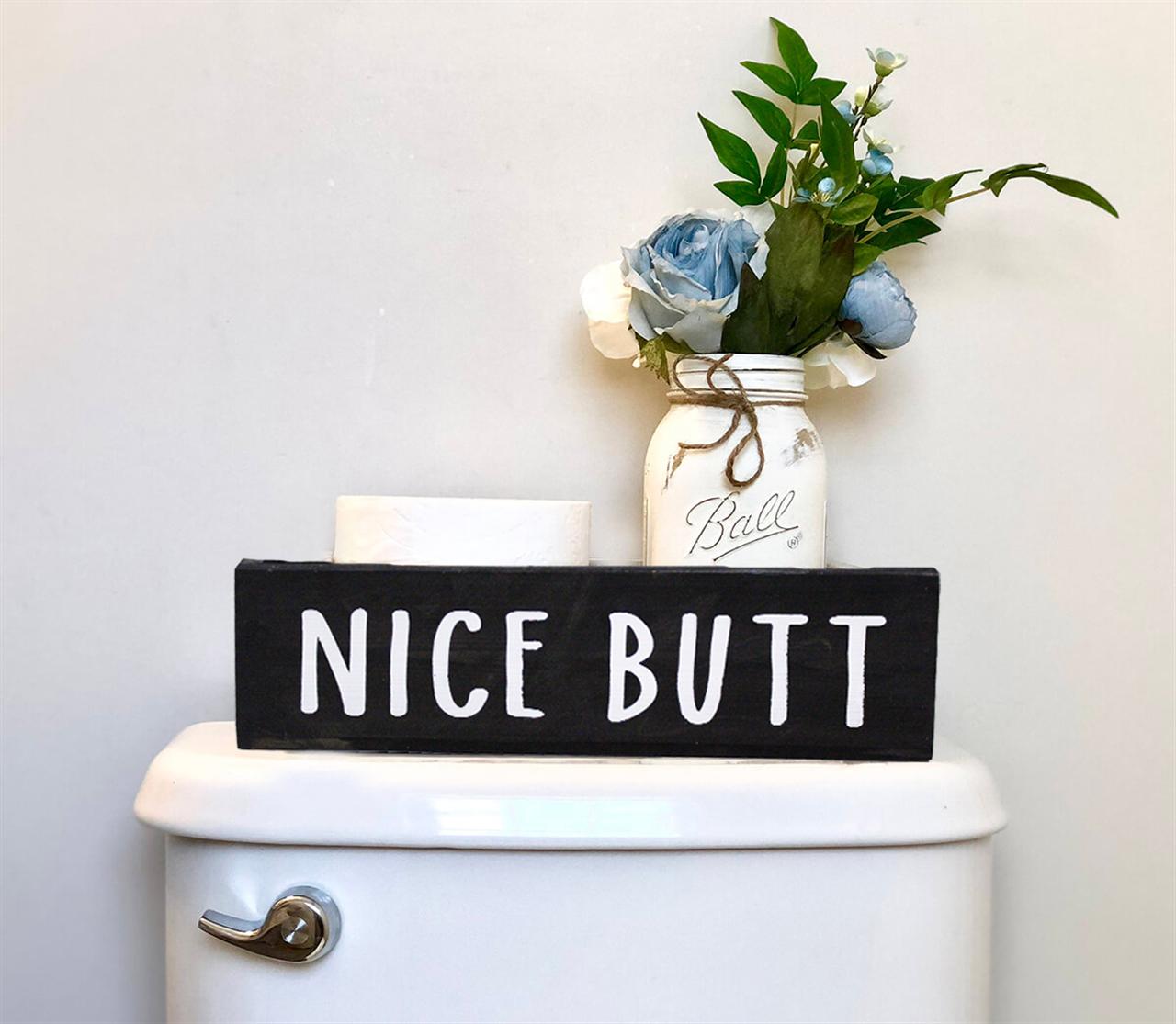 Nice Butt Wood Bathroom Caddy