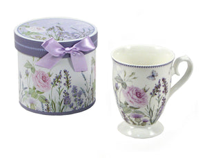 Lavender Flowers Mug In Gift Box