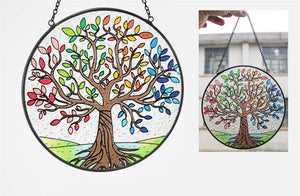 Stain Glass Tree Of Life Suncatcher