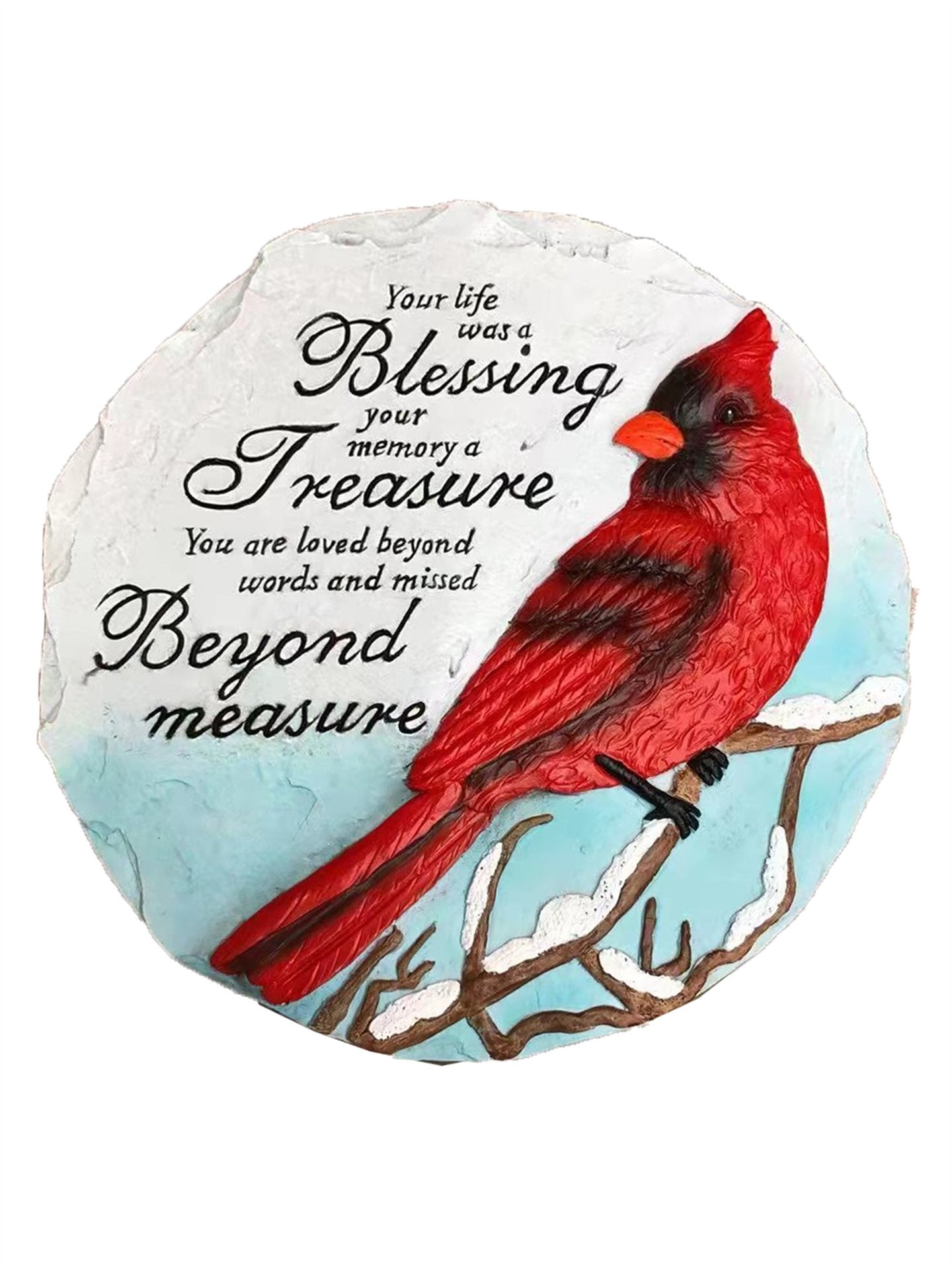 Garden Stepping Stone - Memorial Cardinal