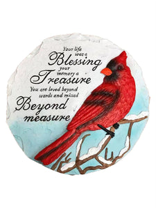 Garden Stepping Stone - Memorial Cardinal