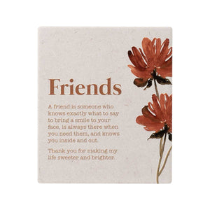 Ceramic Friends Verse Plaque