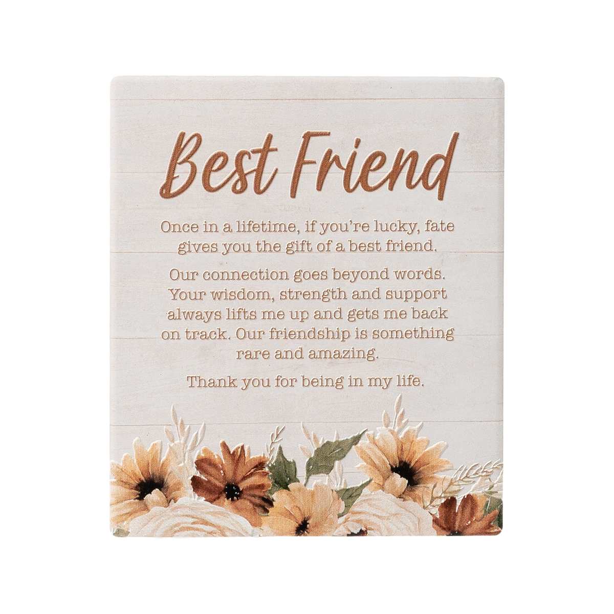 Ceramic Best Friend Verse Plaque