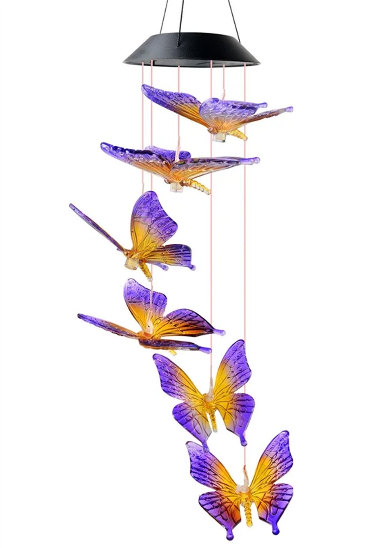 Solar Butterfly Hanging Wind Chime