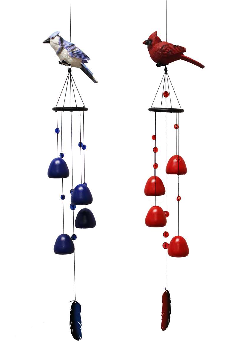 Blue Jay Or Cardinal Resin Wind Chime