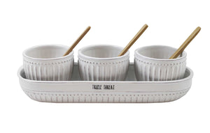 Triple Threat 3 Piece Bowls With Tray