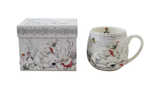 Polar Bear Porcelain Mug with Matching Box