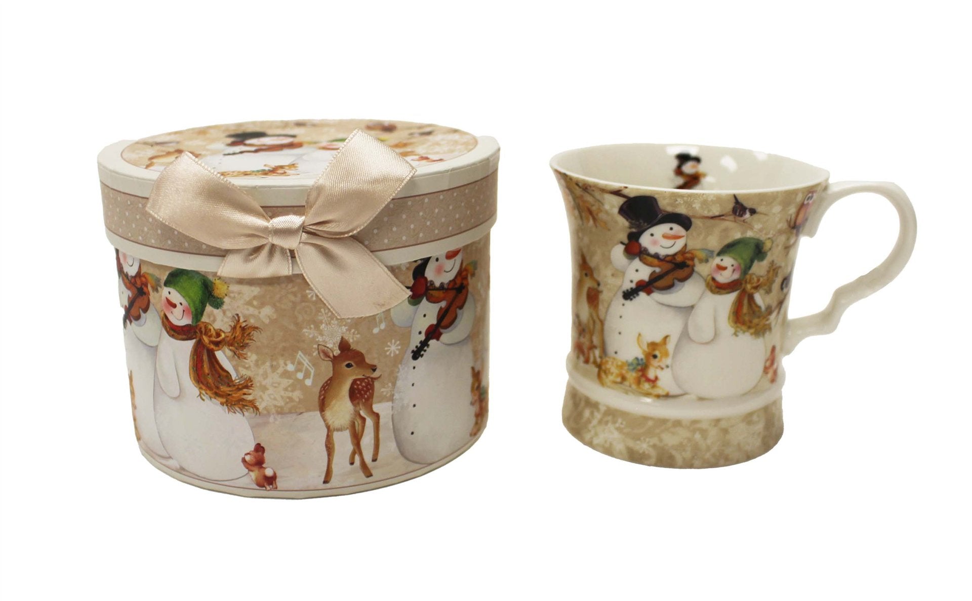 Snowman Porcelain Mug with Matching Box