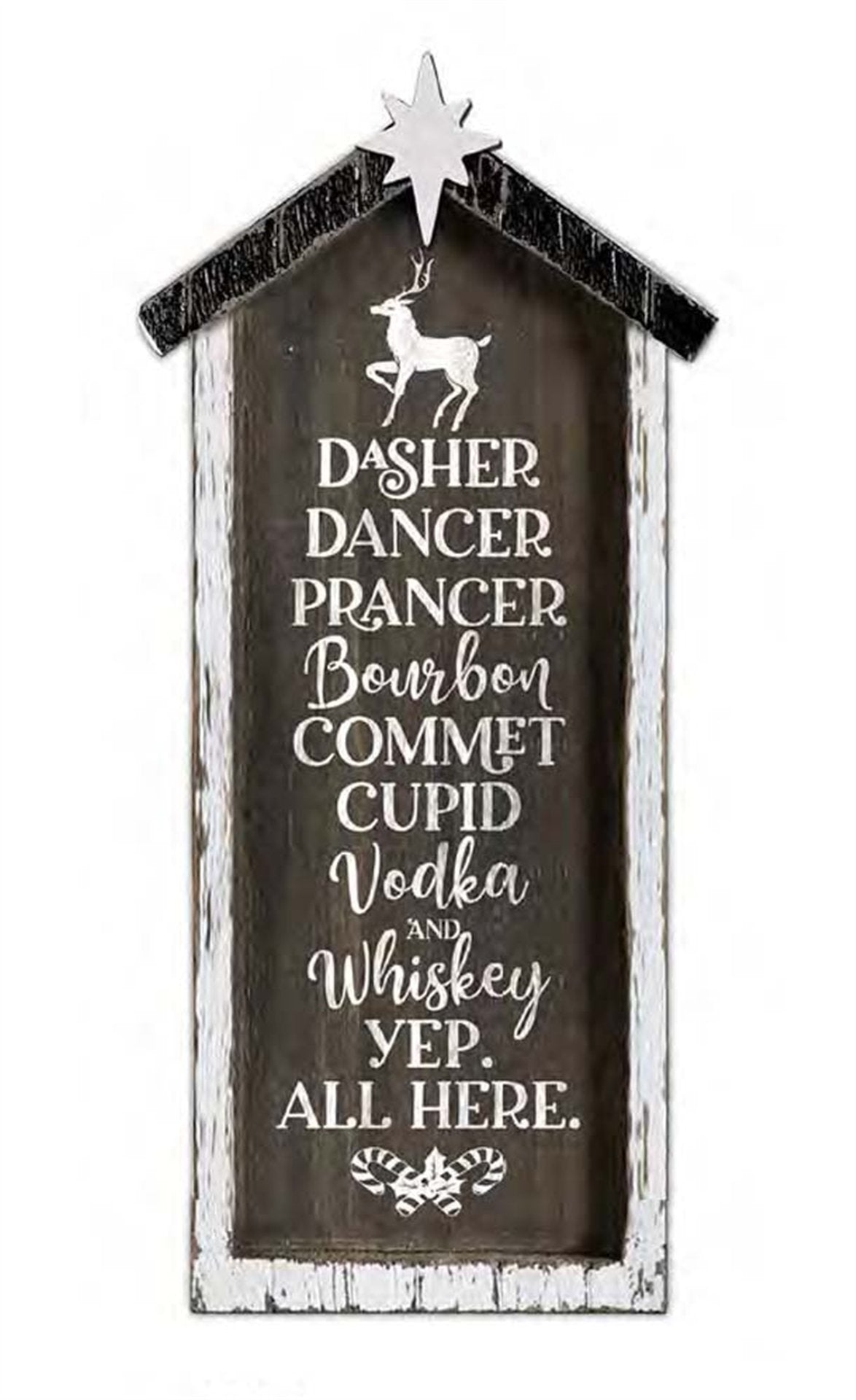 Santa's New Reindeer's Wall Plaque