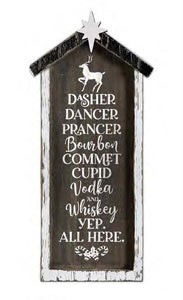 Santa's New Reindeer's Wall Plaque