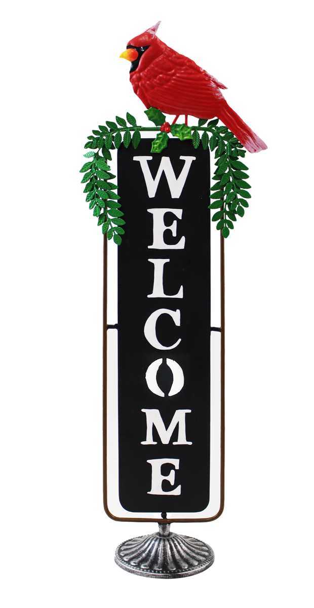 Cardinal with Welcome Sign – Portugal Imports Online