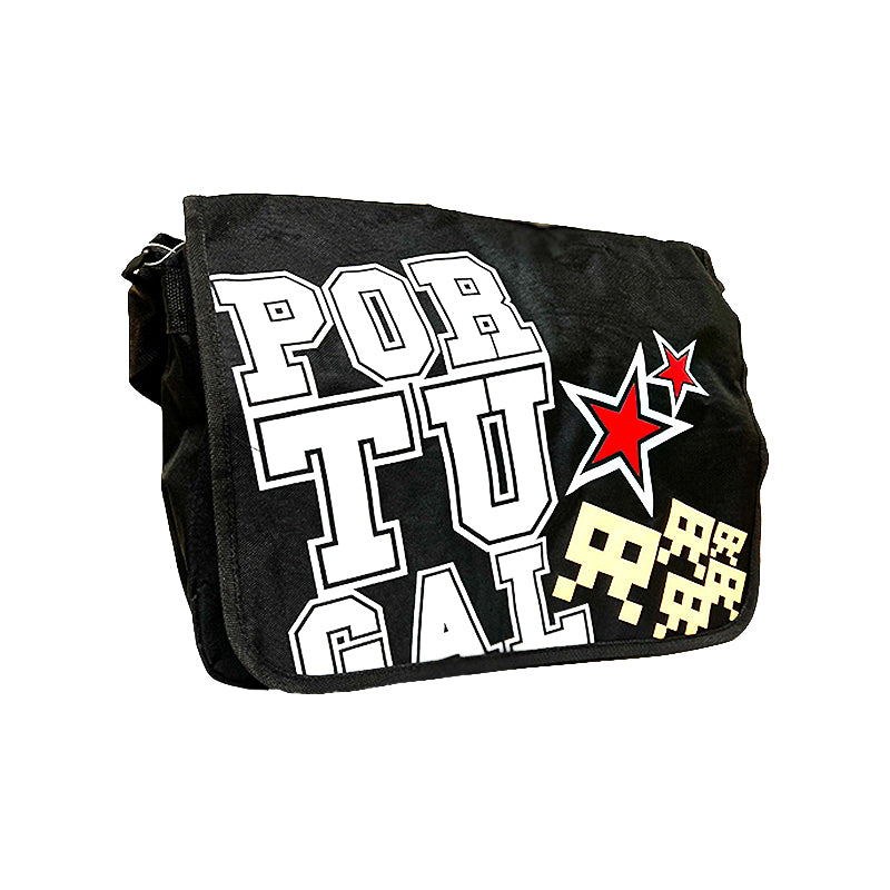 Portugal Messenger Bag (Black with Stars)