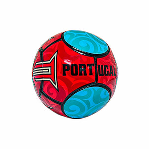 Portugal Soccer Ball (Red with Blue)