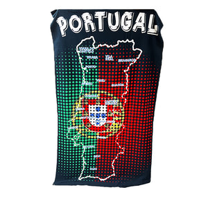 Map of Portugal Beach Towel