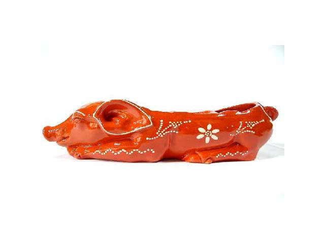 Traditional Clay Sleeping Pig Sausage Roaster