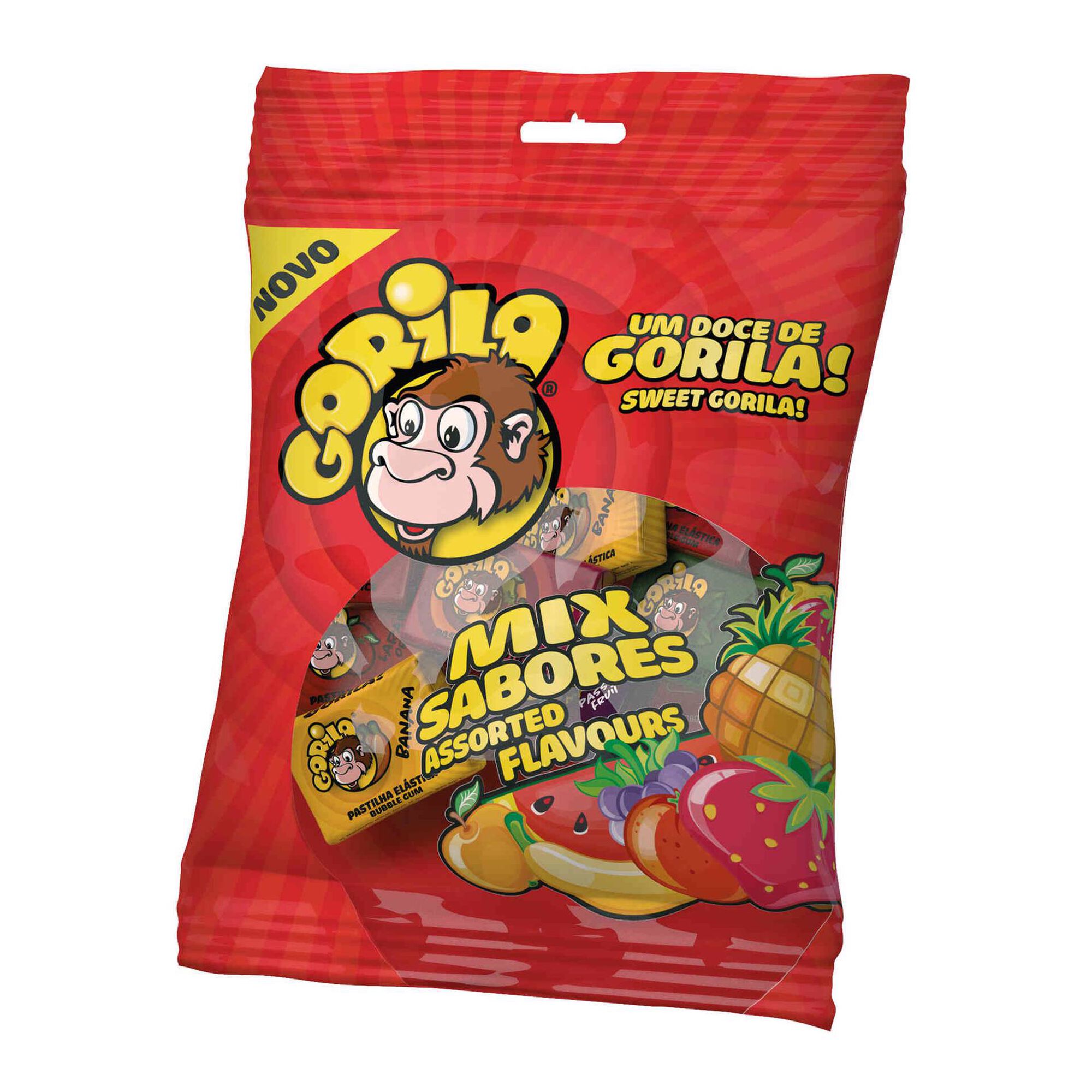 Gorila Chewing Gum Assorted Flavours 60gr