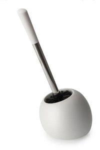 Moda Ceramic White Toilet Brush Holder