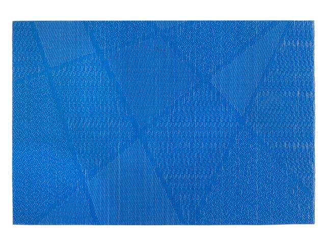 Electrify Vinyl Placemat 12x18" Blue Set of 6