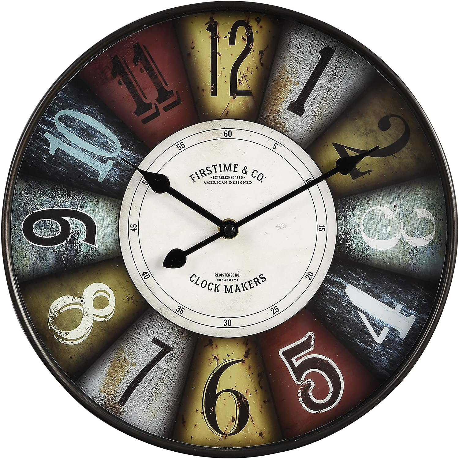 Firstime Colourworks Wall Clock 12"