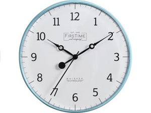 Firstime Aubrey Teal Wall Clock 10"