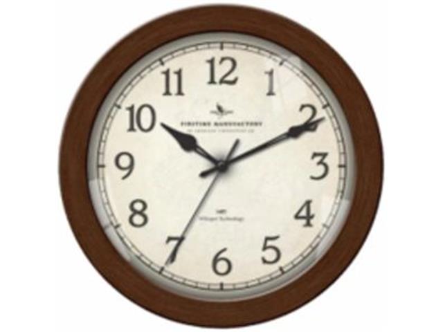 Firstime Bronze Slim Whisper Tech Wall Clock 8"