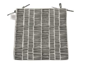 Outdoor Chairpad 16x16in - Grey Stripes